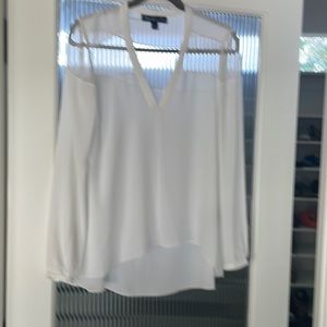 Elizabeth &James white silk blouse